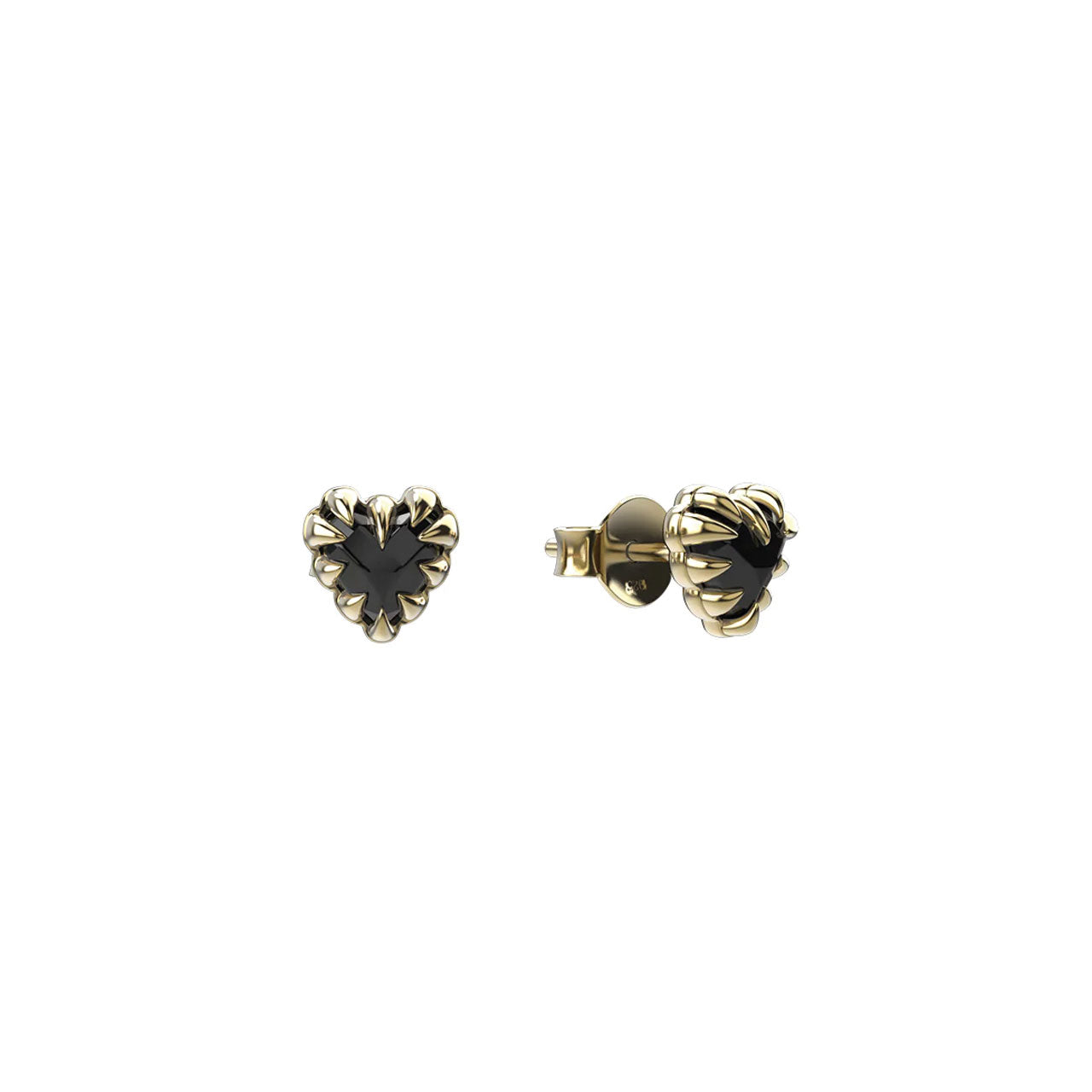 Mini Love Claw Stud Earrings - Gold Plated