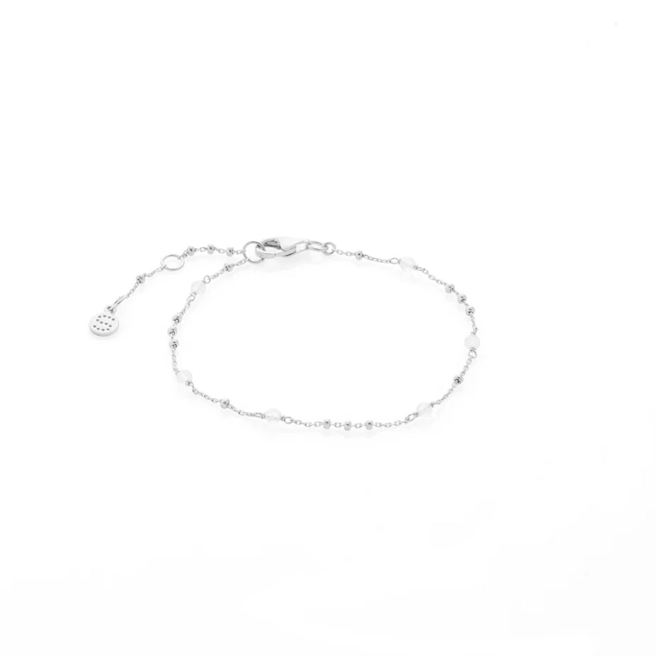 Dotty Bracelet Crystal Quartz + Silver