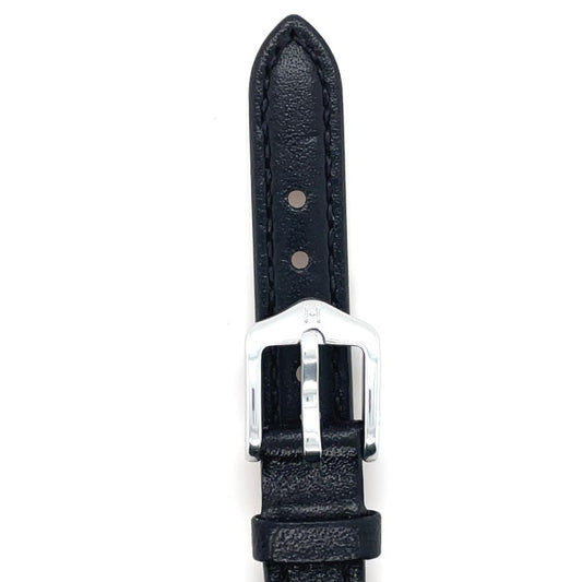 Osiris - 12mm Black Leather Medium Watch Strap