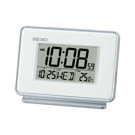QHL068-W - White Digital Alarm Clock