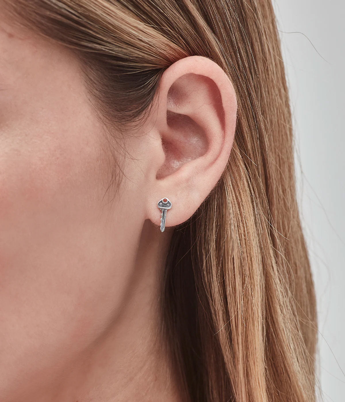 Mini Key Stud Earrings