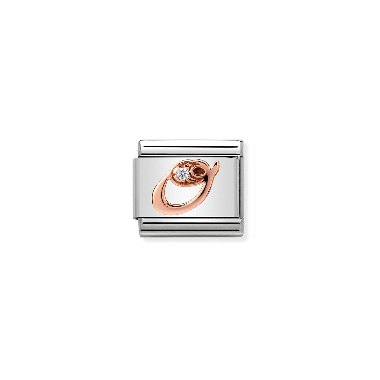 Composable Classic Link 430310/15 Letter O in Rose Gold & CZ