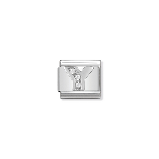 Composable Classic Link 330301/25 Letter Y in Silver & Stones