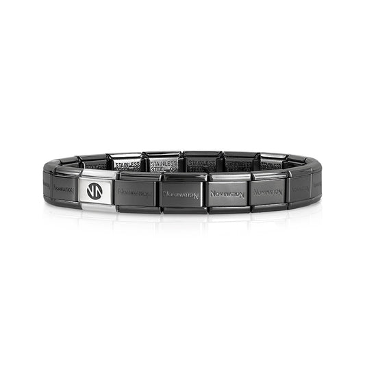 Composable Classic Bracelet Base 530301/002 Gun Metal Black Plated Stainless Steel