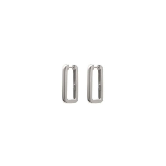 Sterling Silver Large U Shaped Huggie Earrings