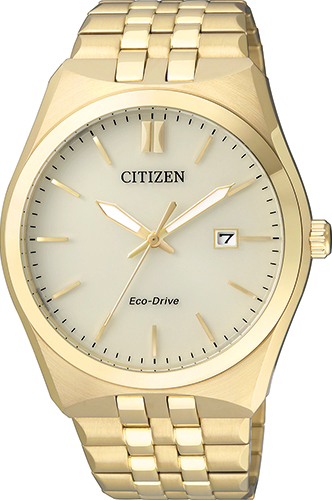 Citizen - BM7332-61P Mens Gold Plated Eco-Drive Dress Watch