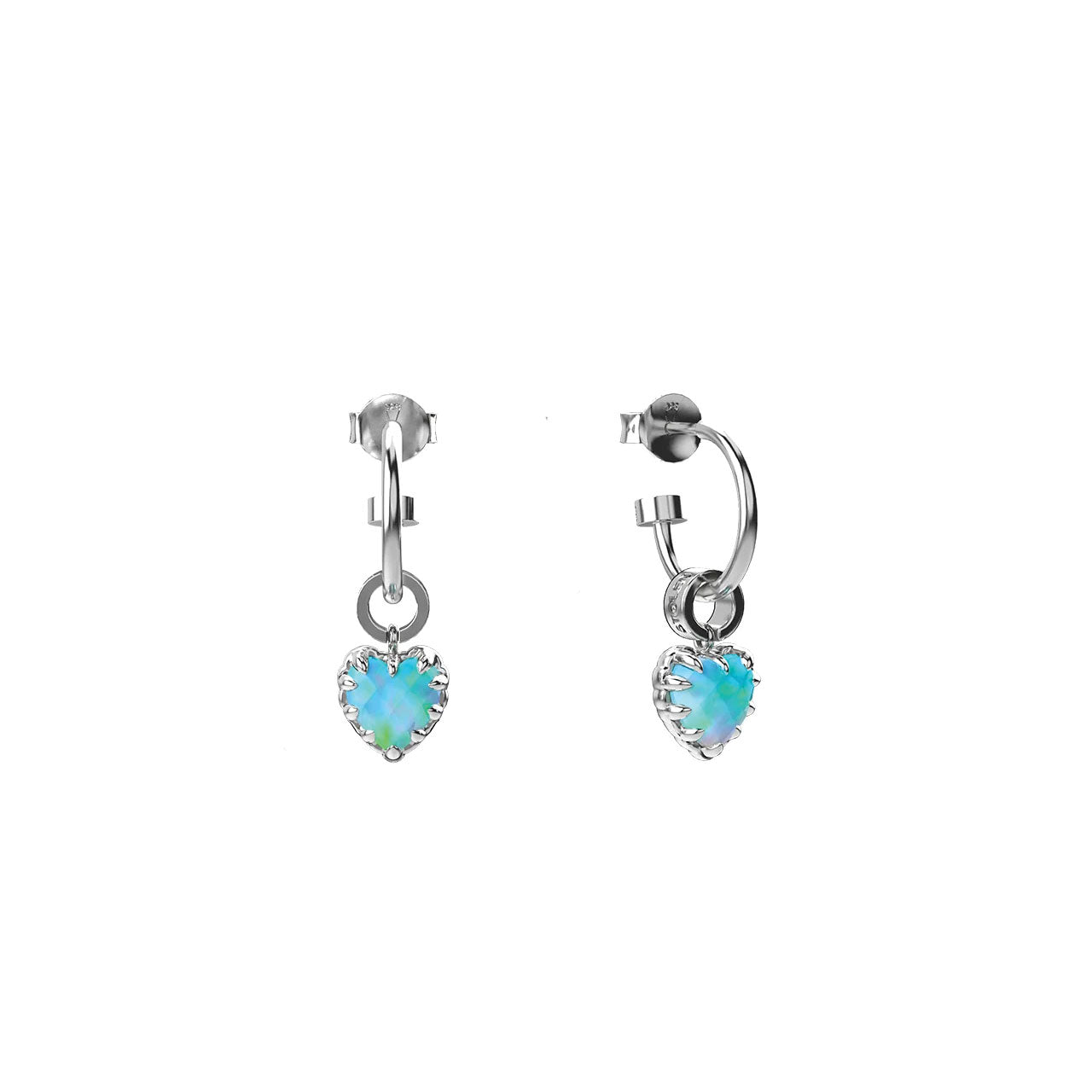 Love Claw Anchor Earrings Bello Opal