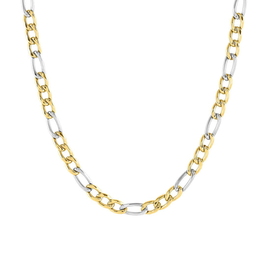B-Yond Necklace 028940/031 Gold, S/Steel Lge Curb Chain
