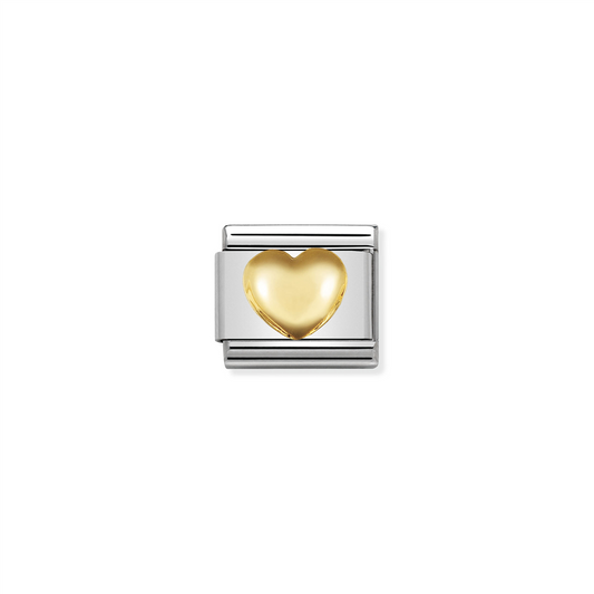 Composable Classic Link 030116/01 Raised Heart In 18k Gold