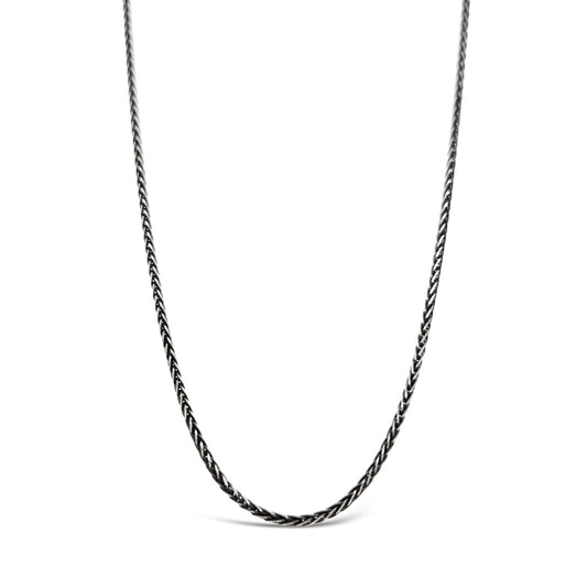 45cm Sterling Silver KE35 Diamond Cut Wheatsheaf Chain