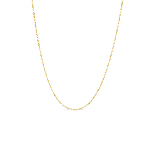 45cm 9k Yellow Gold 0.9mm Trace Chain