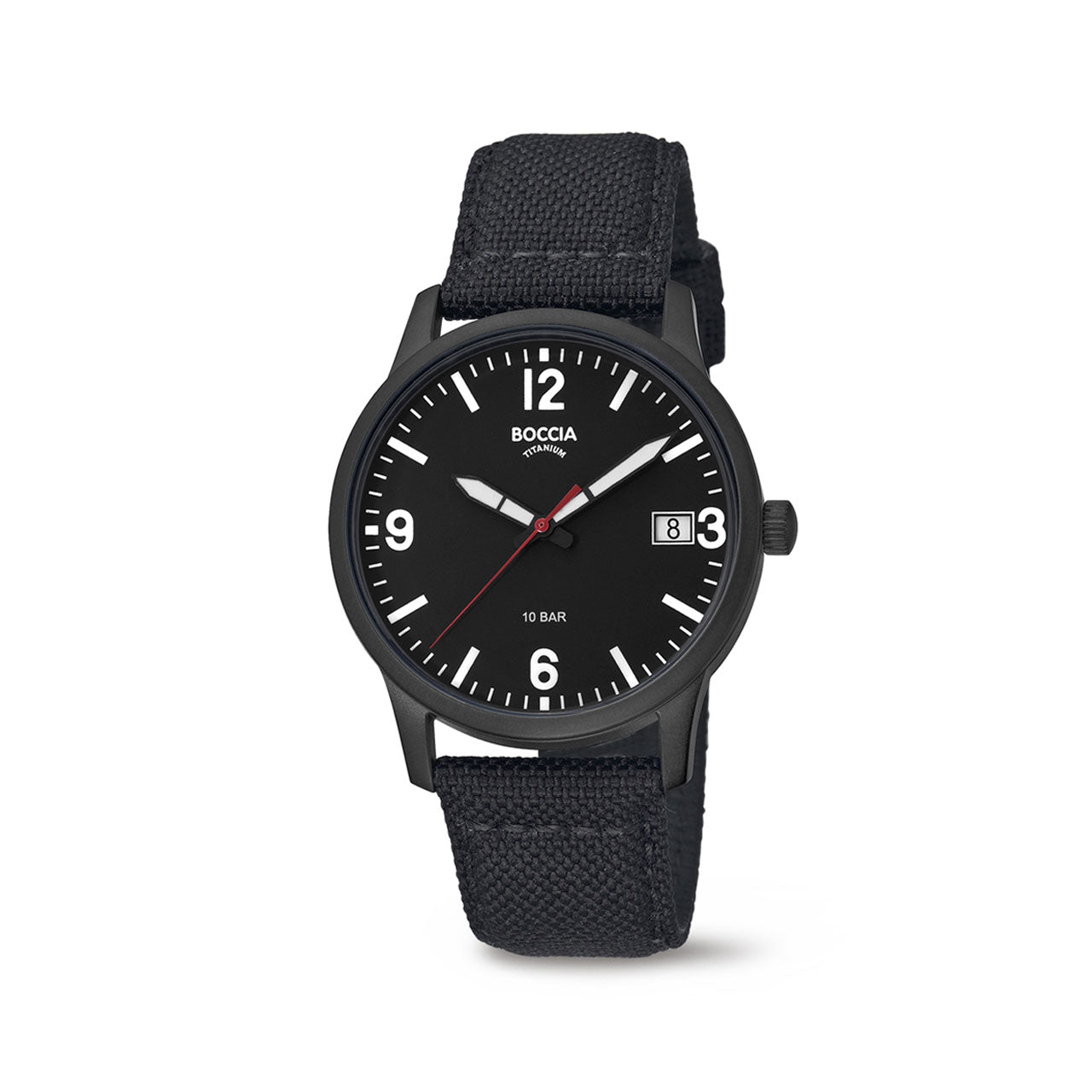 Boccia - Mens Black Titanium Dress Watch - 3650-04