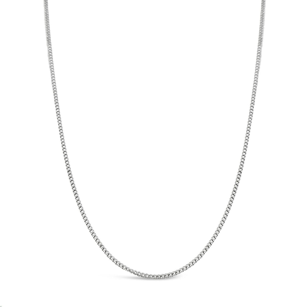 80cm Sterling Silver CD40 Diamond Cut Curb Chain