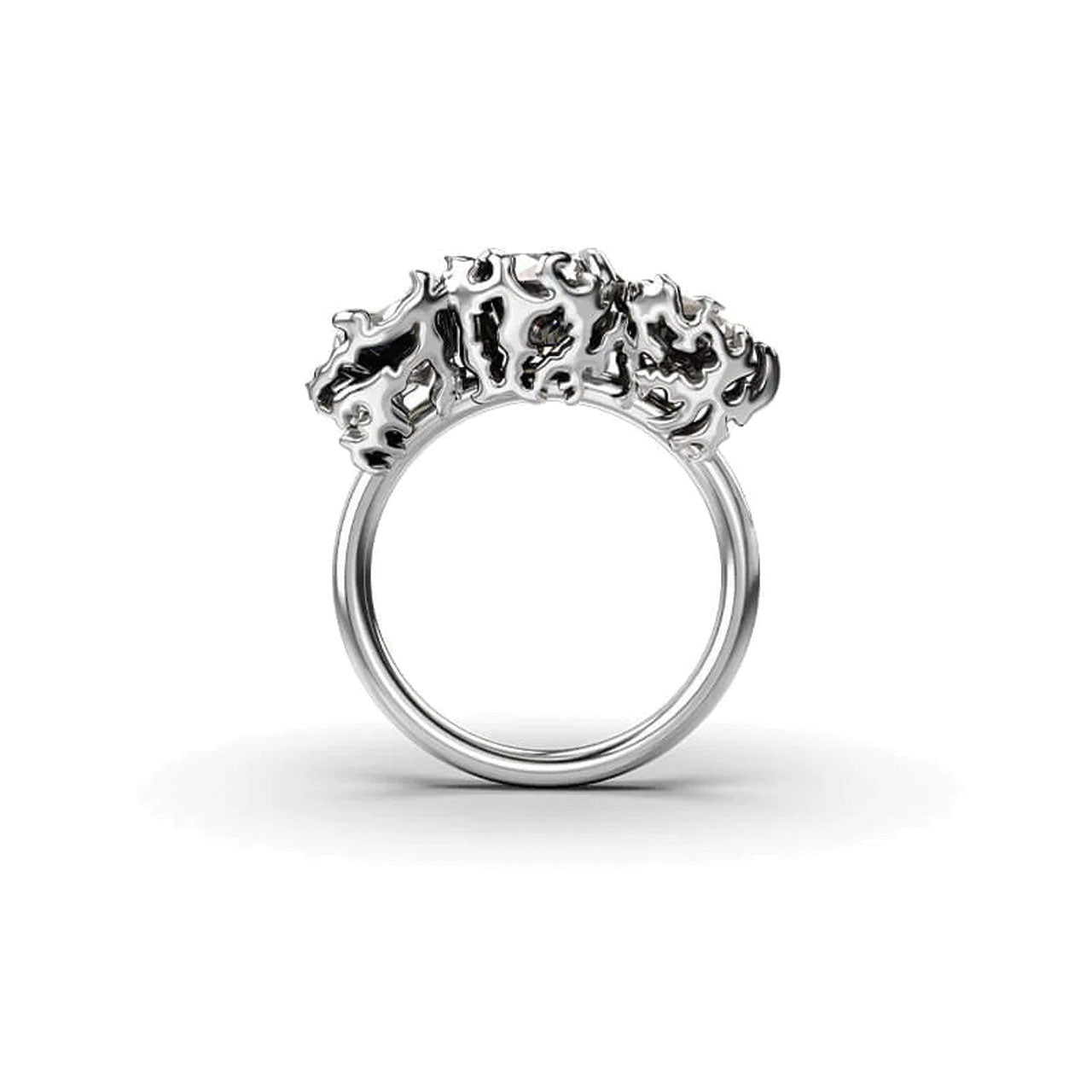 Delicate Distortion Cocktail Ring