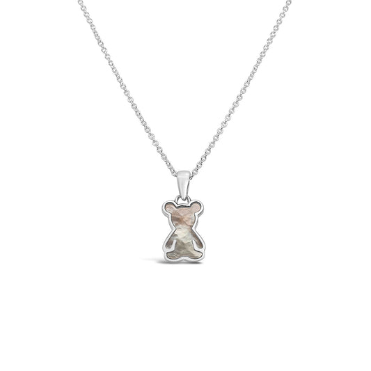 Sterling Silver Small Teddy Pendant