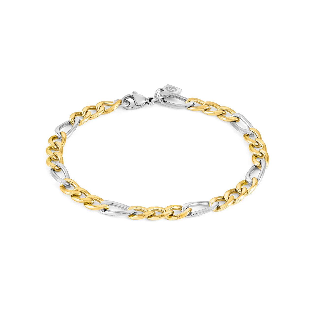 B-Yond Bracelet 028934/035 Gold, S/Steel Small Curb Chain