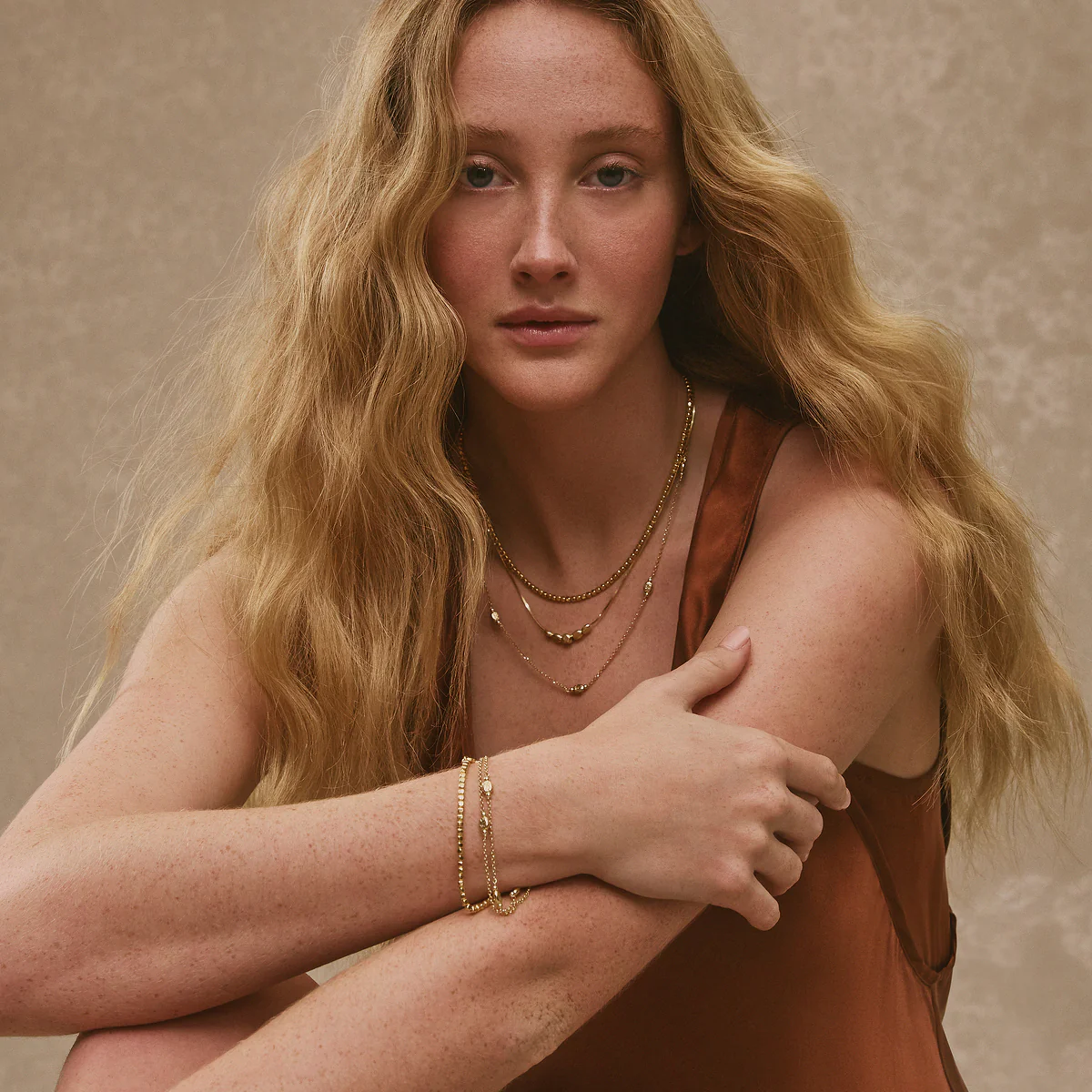 Quadrille Bracelet - Gold Plated