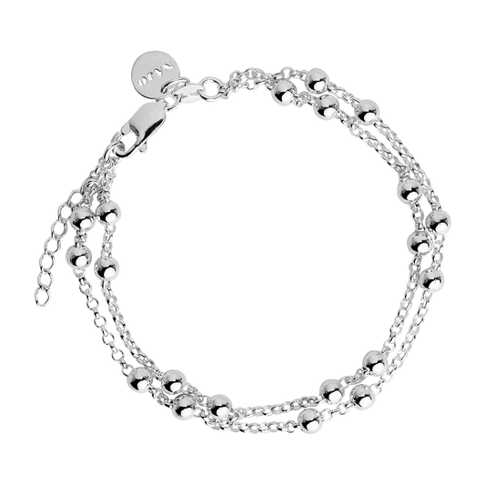 Mattina Silver Bracelet (19cm + Ext)