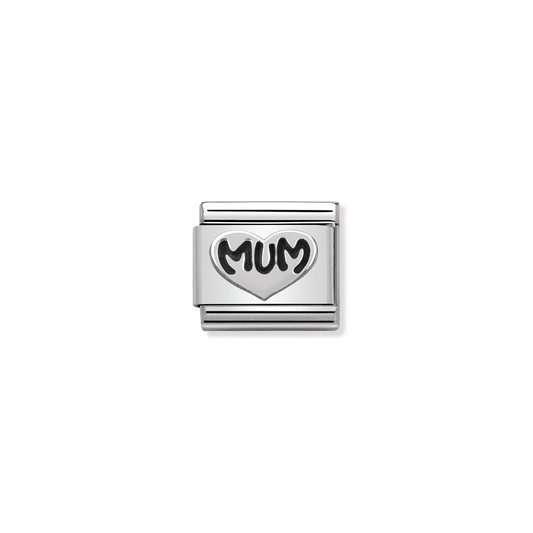 Composable Classic Link 330101/12 Silver Mum Heart
