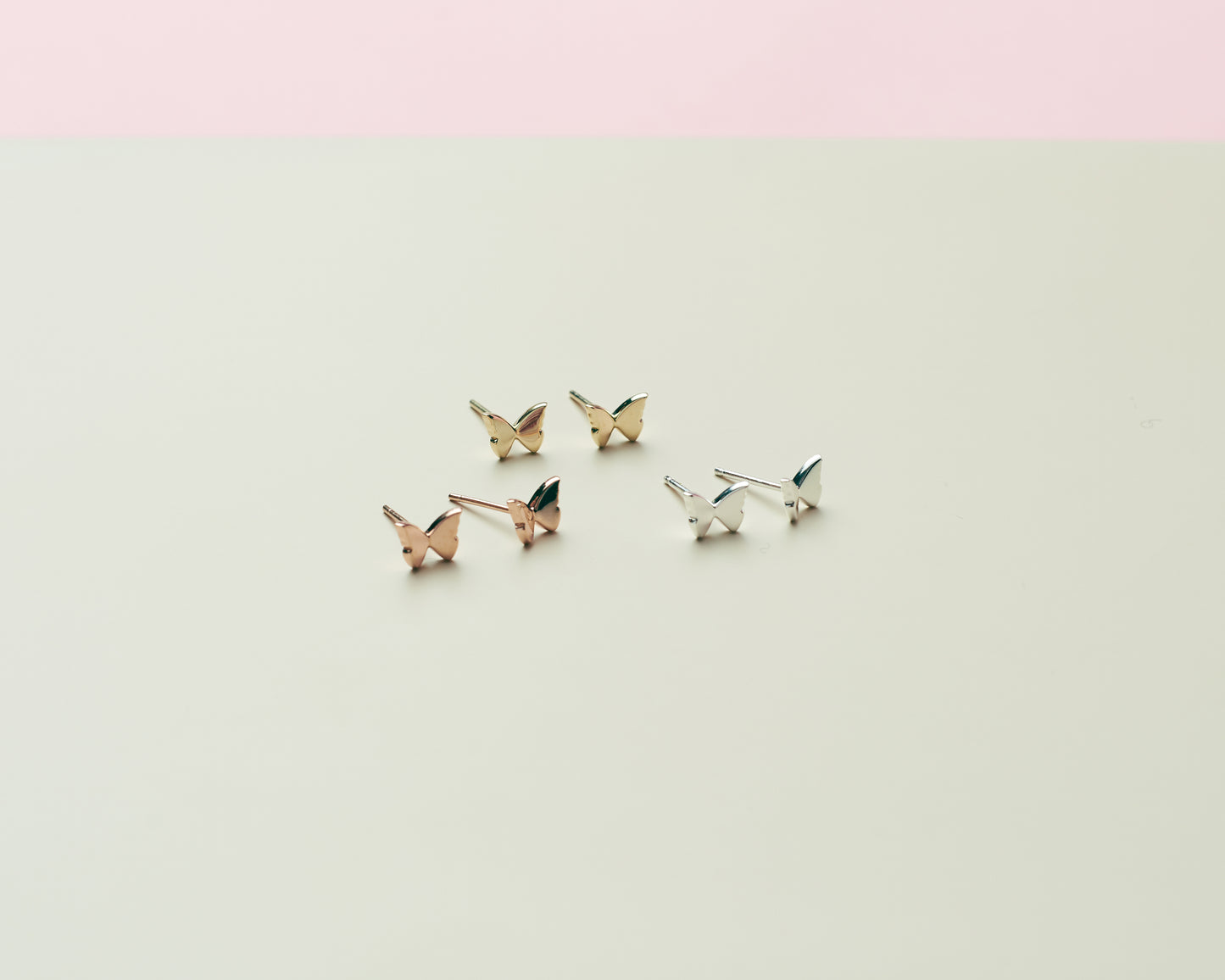 Sterling Silver Mini Butterfly Studs