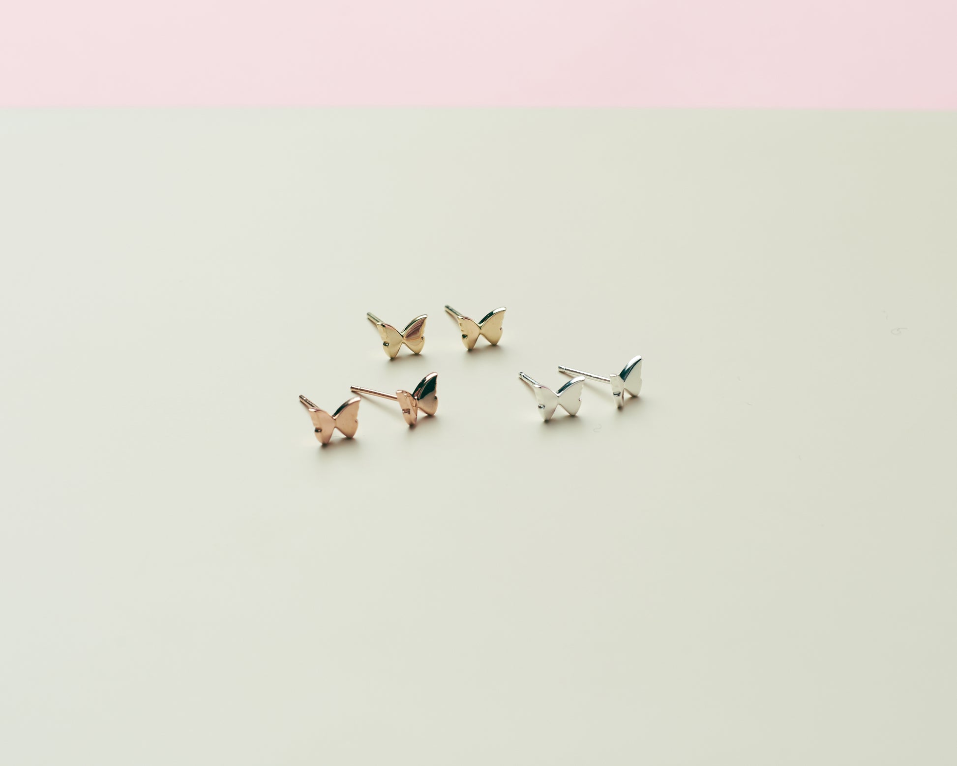 Sterling Silver Mini Butterfly Studs