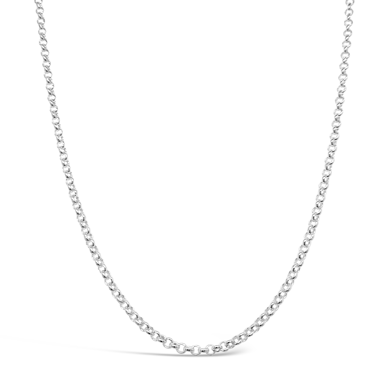 40cm Sterling Silver V398 Round Belcher Chain