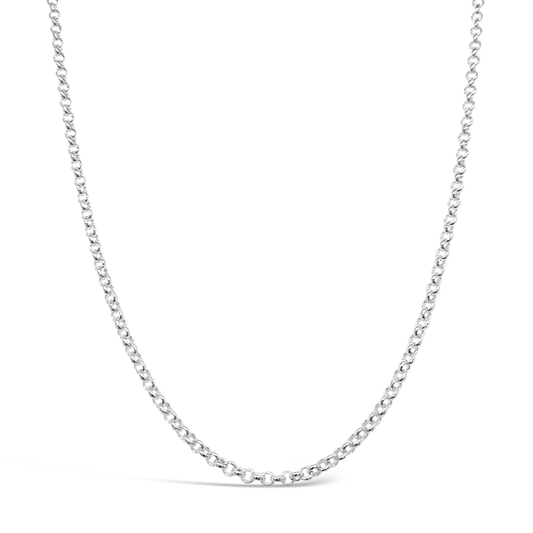 40cm Sterling Silver V398 Round Belcher Chain