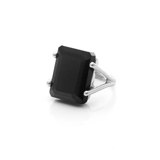 Prima Donna Ring Black Onyx + Silver