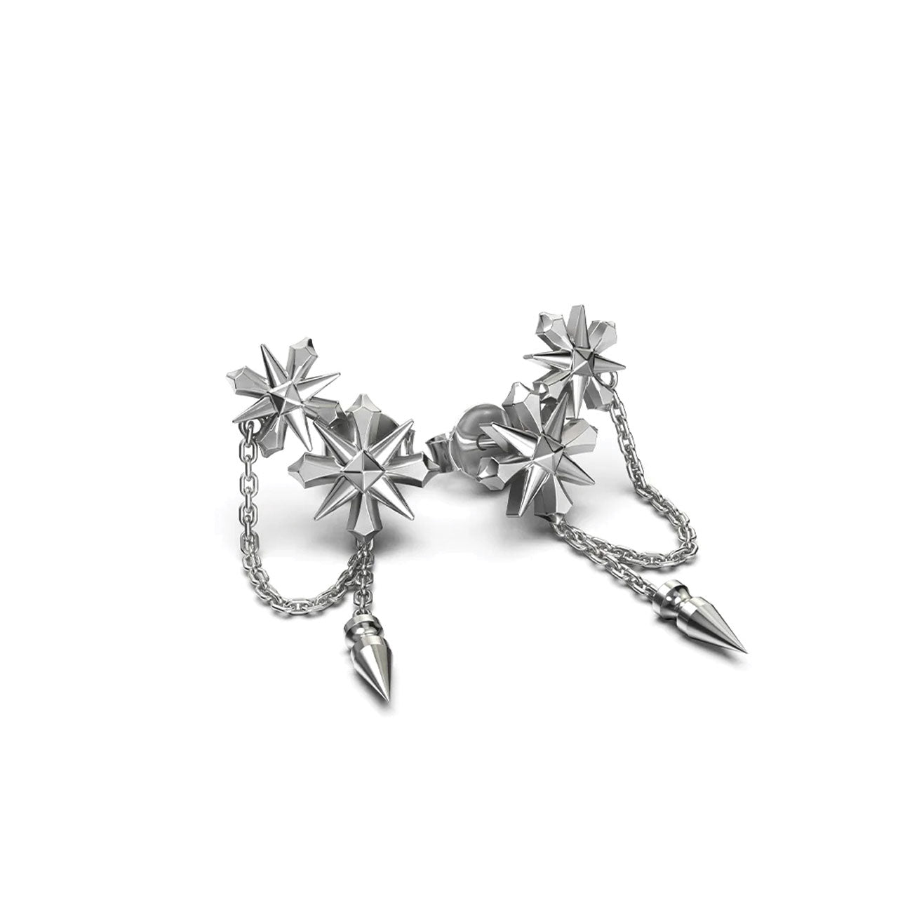 Midnight Cross Drop Earrings