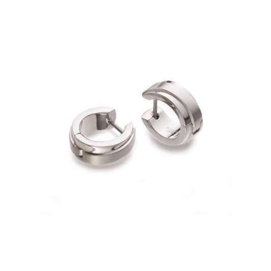 Titanium 14mm Large Folding Hoop Earrings