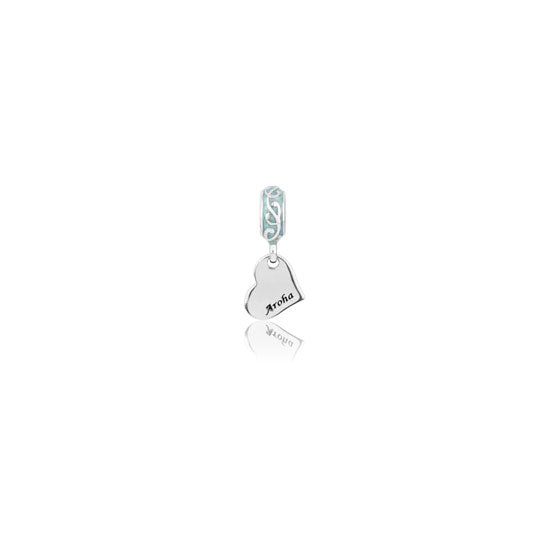 Aroha (Deep Love) Pendant Charm - Blue