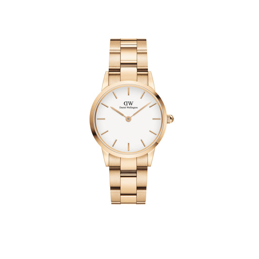 Iconic Link 28mm - Rose Gold & White Watch