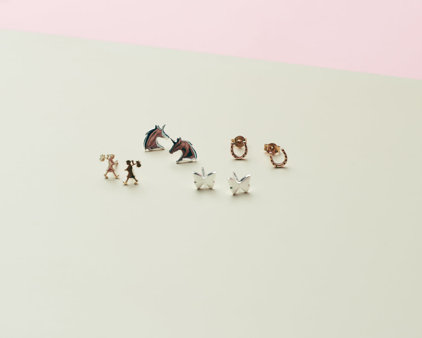 Sterling Silver Mini Horseshoe Stud Earrings
