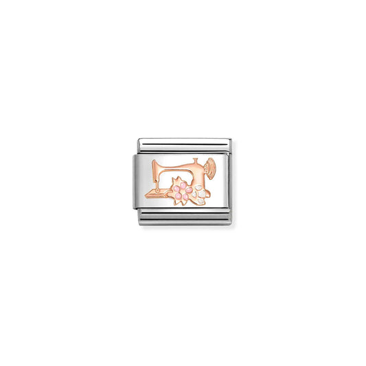 Composable Classic Link 430202/28 Sewing Machine 9K Rose Gold And Enamel