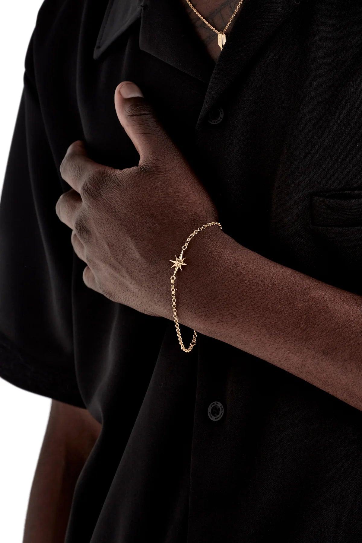 North Star Bracelet - Gold Plated - Jamies Jewellers