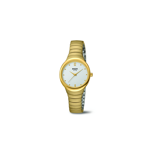 3307-02 - Ladies Gold Plated Titanium Dress Watch