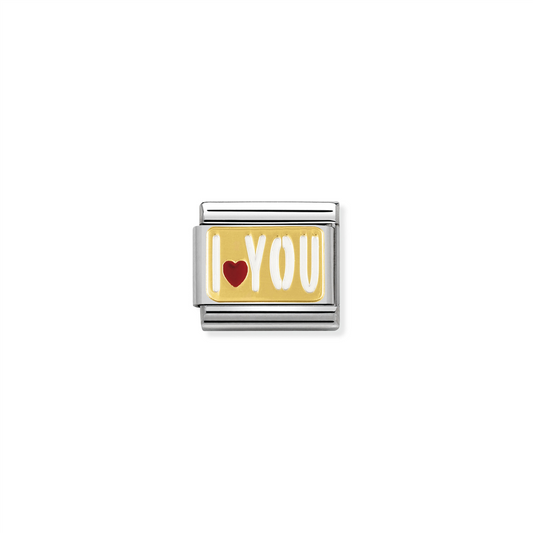 Composable Classic Link 030261/27 I Love You White Enamel