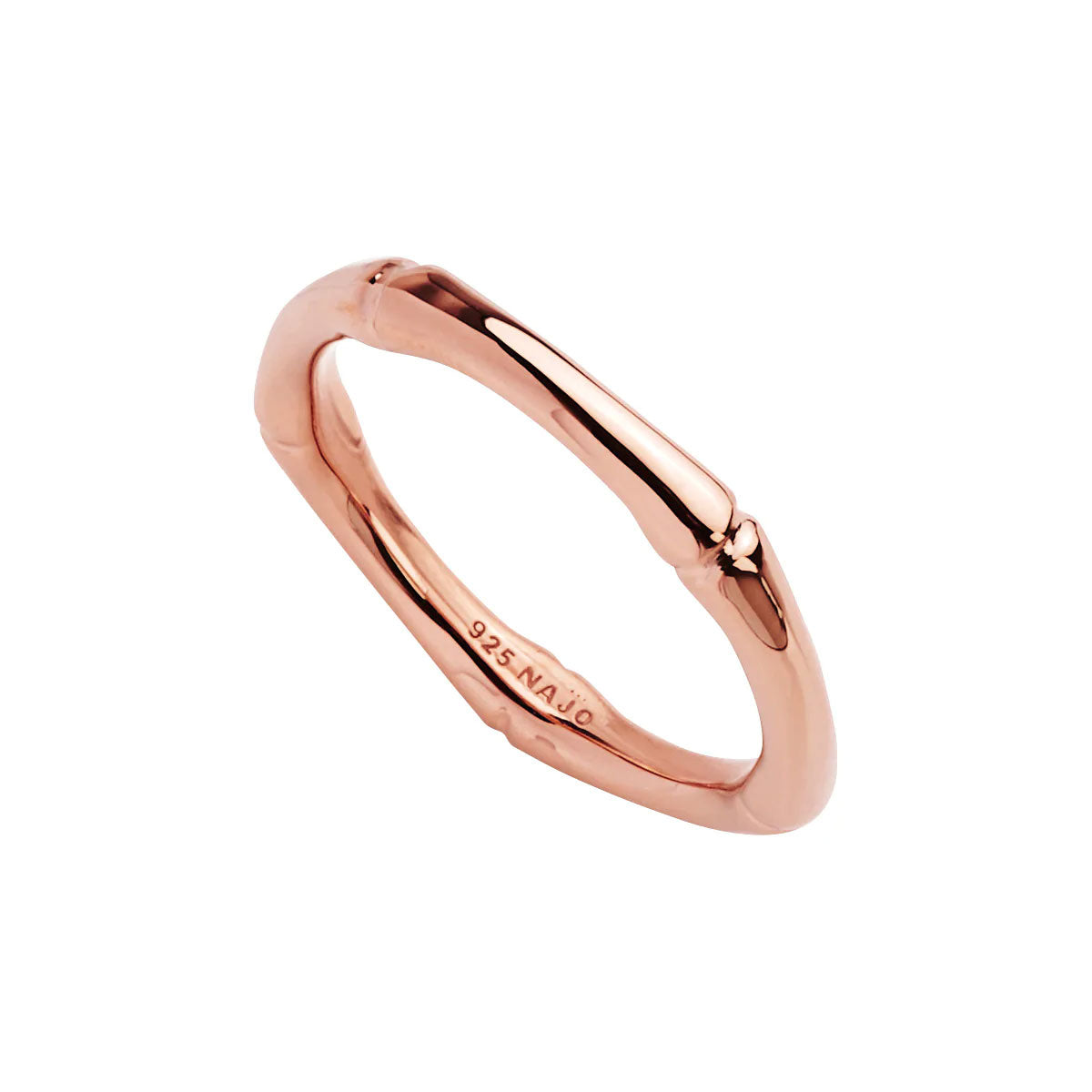 Rose Gold Bamboo Ring