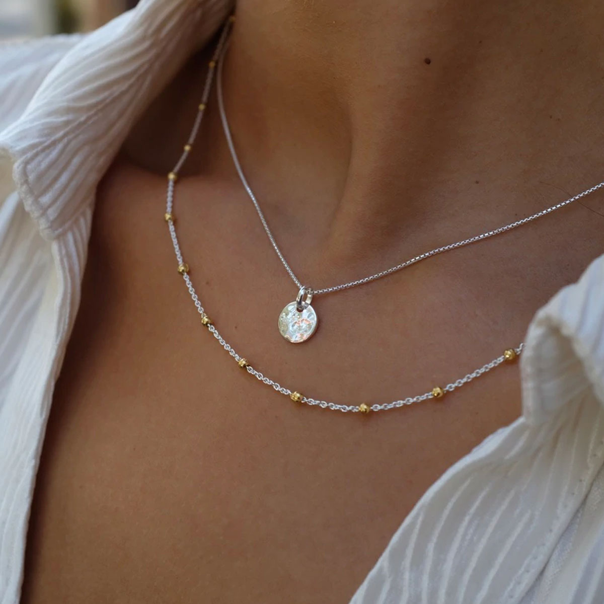 Algonquin 45cm Necklace (Yellow/Silver)