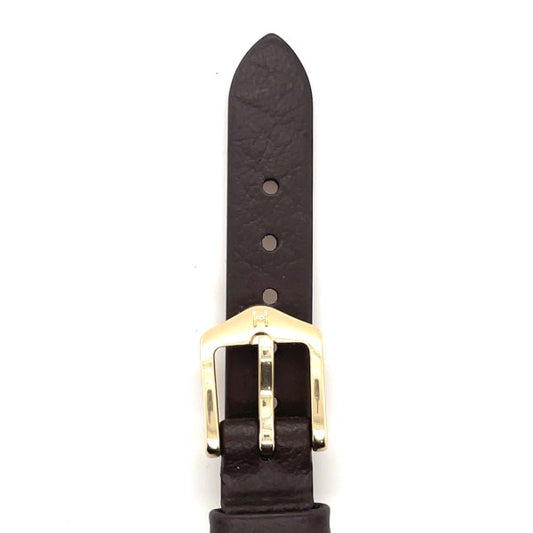 Calf - 12mm Brown Leather Medium Watch Strap