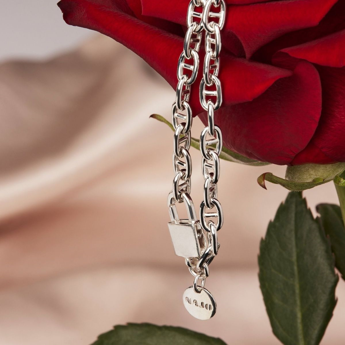 Love Lock Chain Bracelet