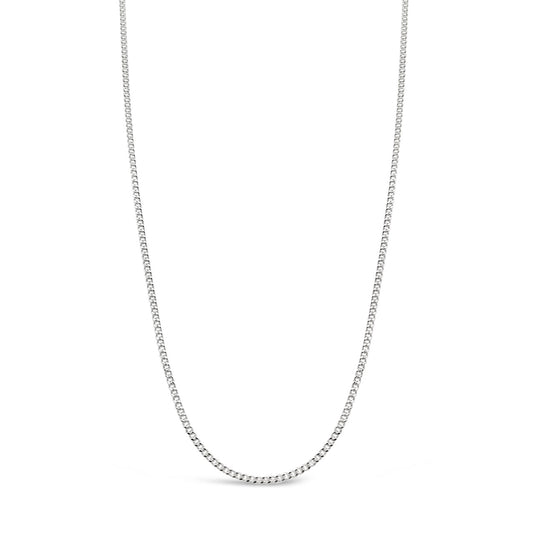 55cm Sterling Silver V301 Diamond Cut Curb Chain