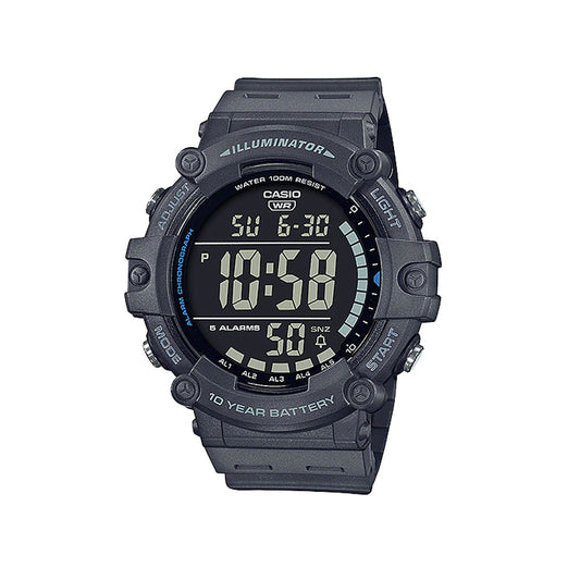 Casio Grey Digital Auto Illuminator Watch - AE1500WH-8B