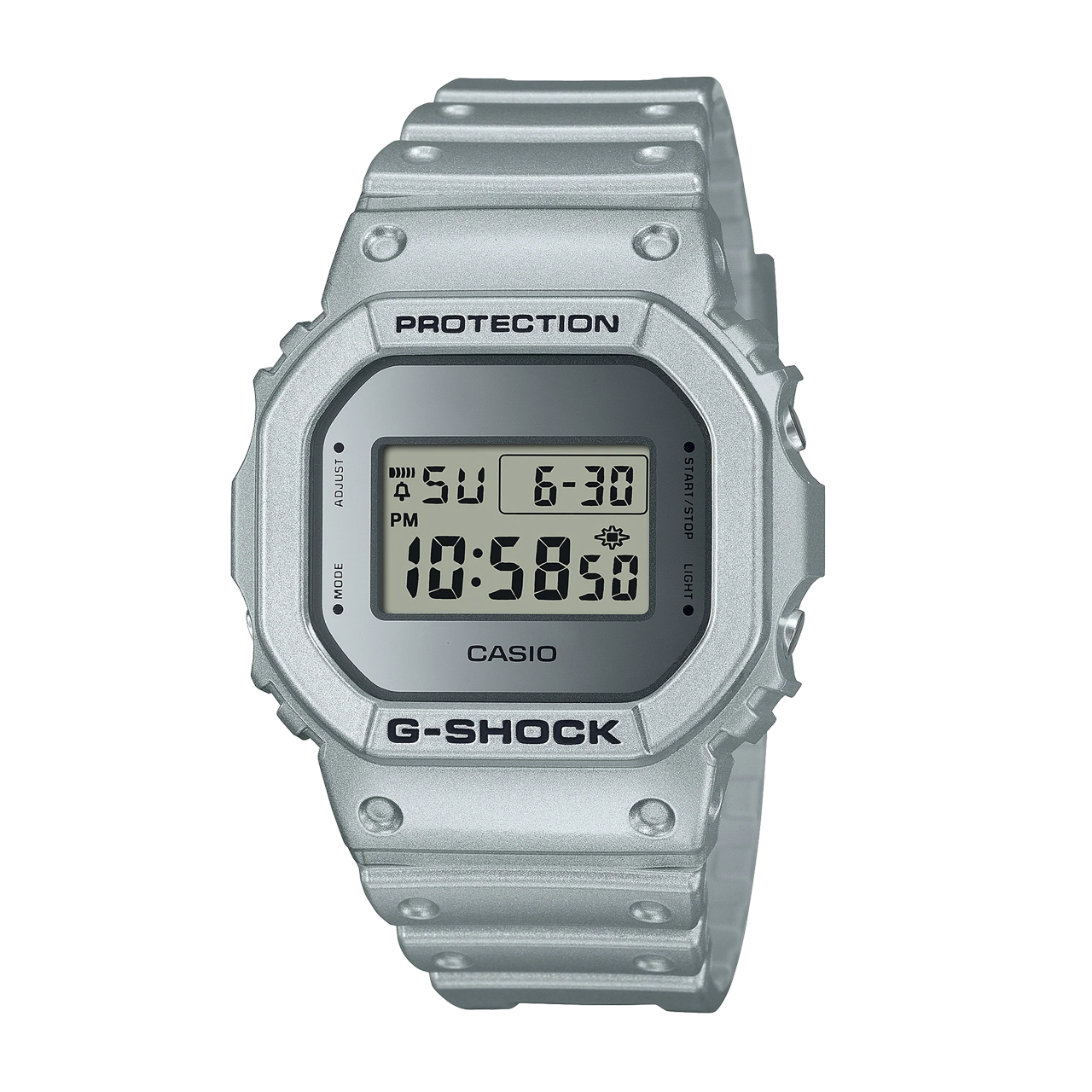 G-Shock Metallic Silver Forgotten Future - DW5600FF-8D