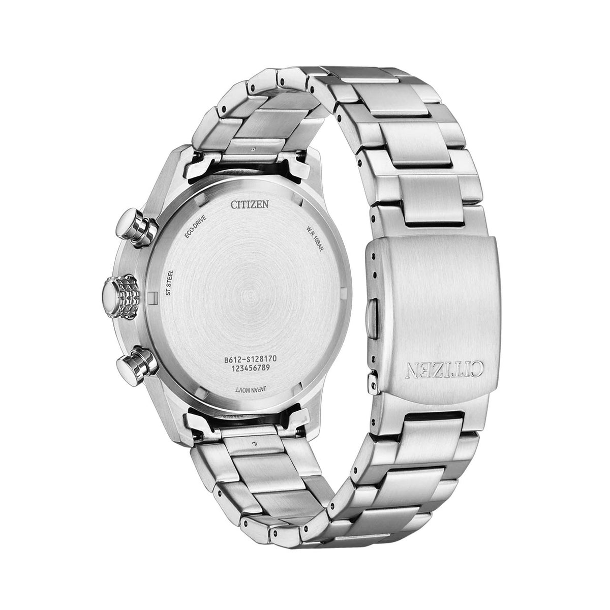 Citizen - Mens Steel Eco-Drive Chronograph Eco-Drive Watch - CA0790-83E