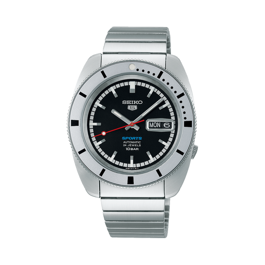 Seiko - SRPL05K Seiko 5 Sports ‘Pepper Black’ 1968 Recreation Limited Edition Automatic Watch