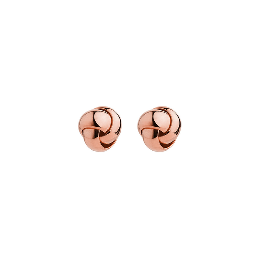 Rose Gold Plated Floret Stud Earrings