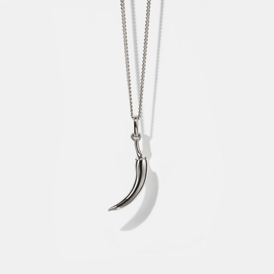 Sterling Silver Chilli Charm Necklace