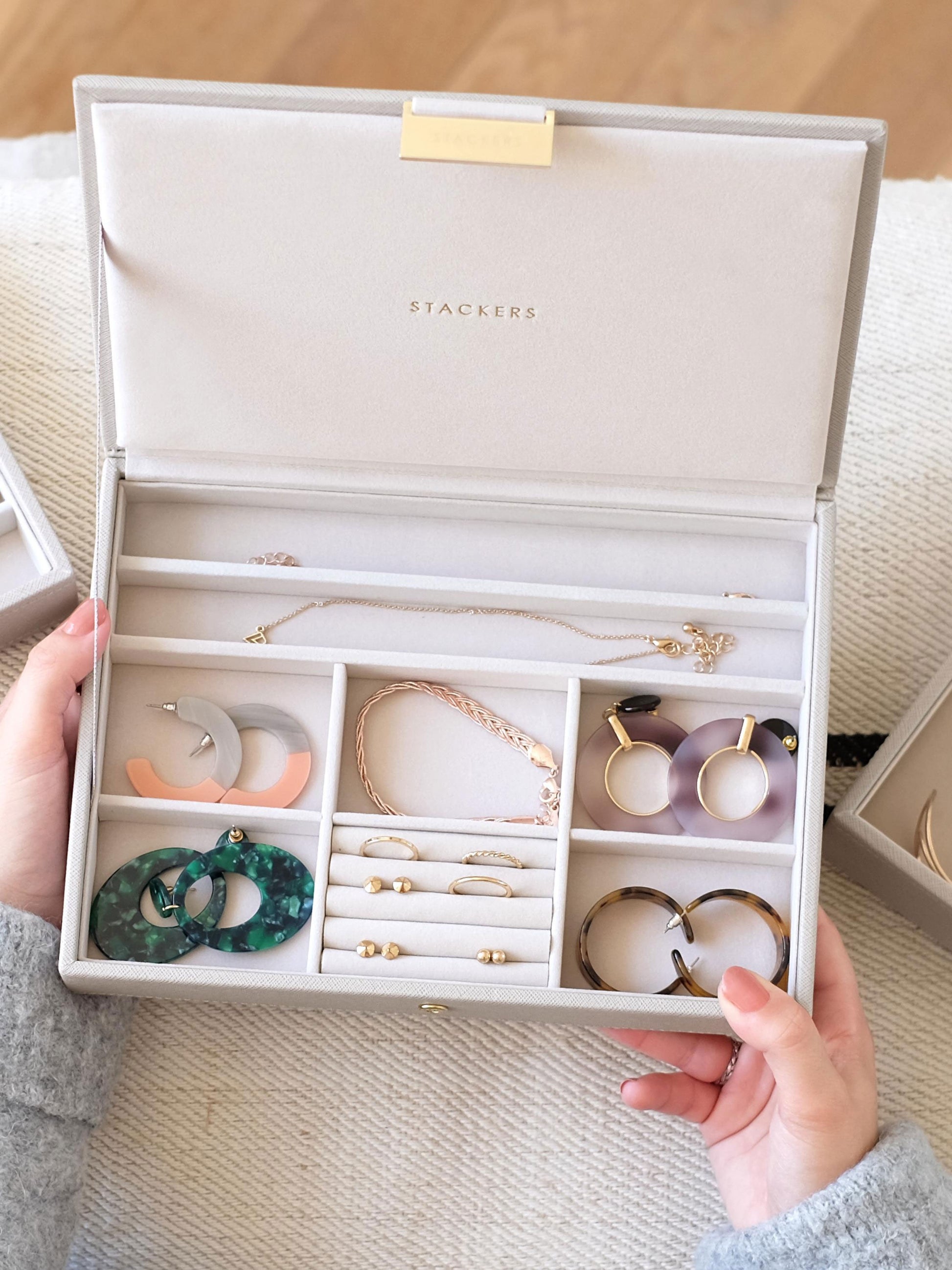 Taupe Classic Jewellery Box Lid
