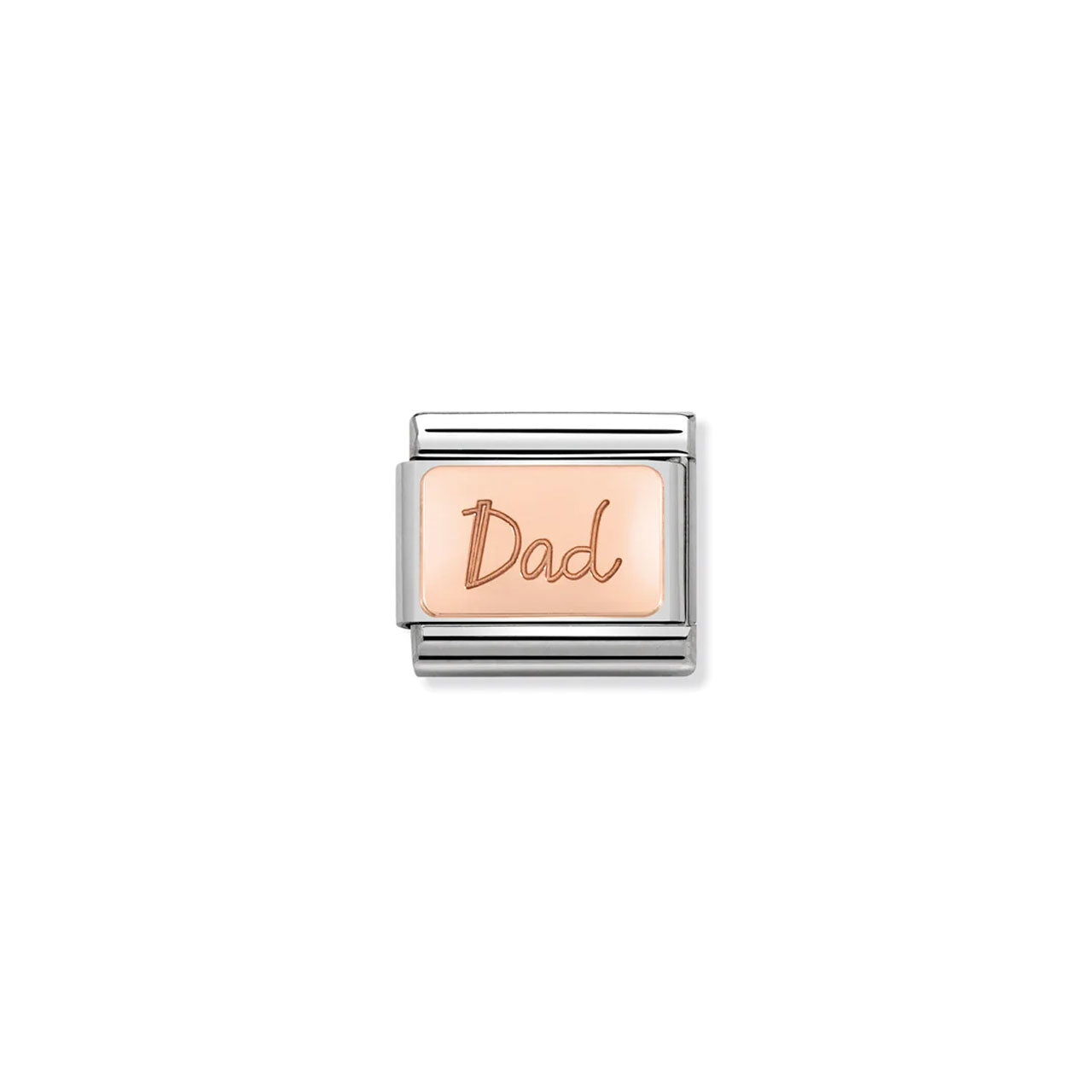 Composable Classic Link 430101/32 Dad Plate in 9K Rose Gold